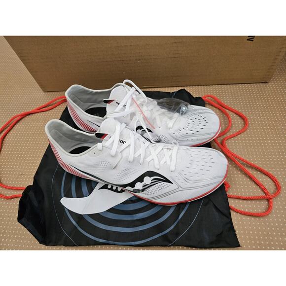 Saucony Endorphin 3, Spikes, Track, Running Shoes, S29070-2 Slate Mens Size 12.5 - Picture 1 of 12